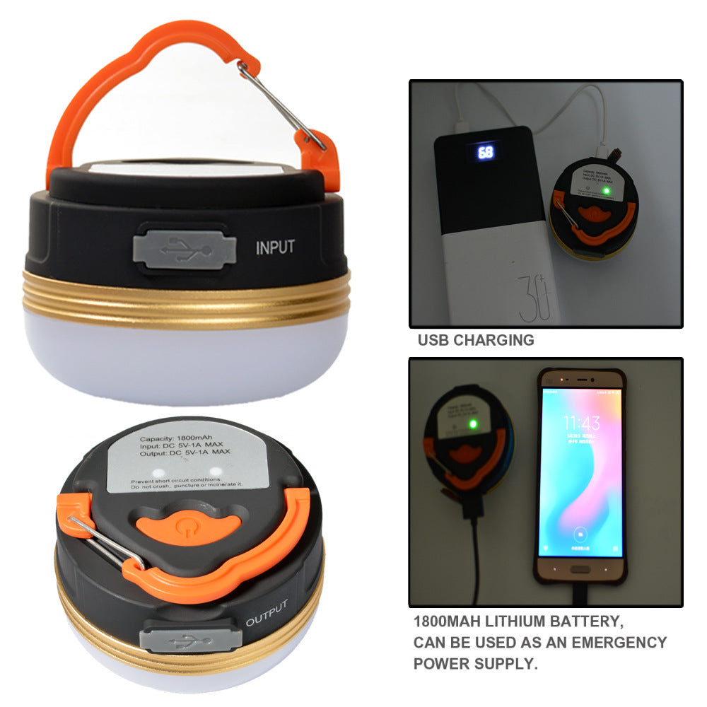Strong Light Camping Light Usb Rechargeable Outdoor Led Hanging Light